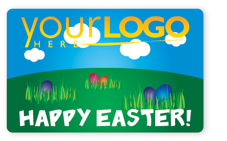 Easter egg gift card design