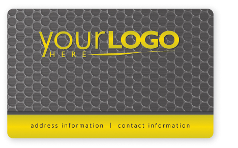 Hi-tech business card design in gray
