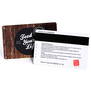 magnetic stripe encoding membership gift loyalty card