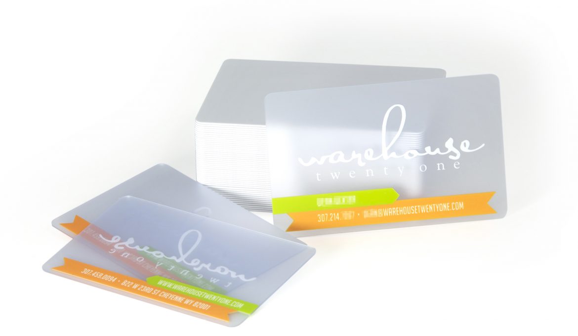 TRANSLUCENT BUSINESS CARDS MAKE PLASTIC A GREAT CHOICE