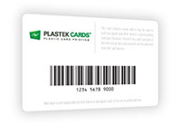 plastic card printing barcode cards